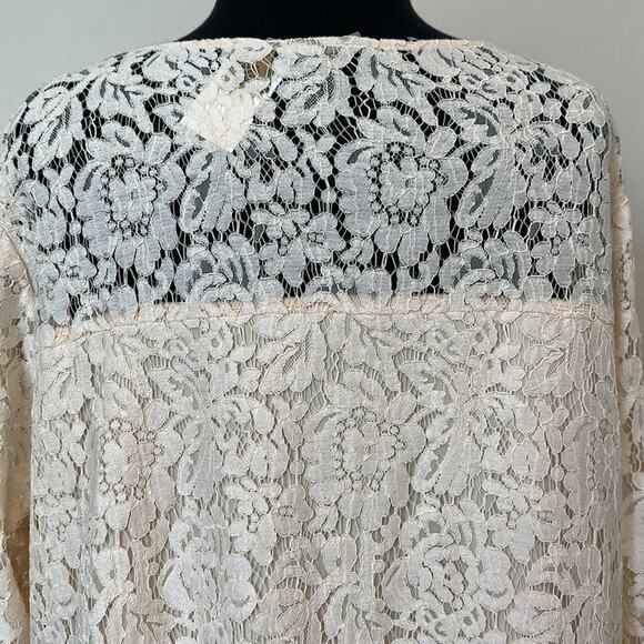 Wrangler Western Style Lace Layered Mini Dress NEW Cream Sz XXL Cowgirl Neutral - Picture 8 of 12